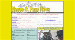 Desktop Screenshot of horseandponynews.com